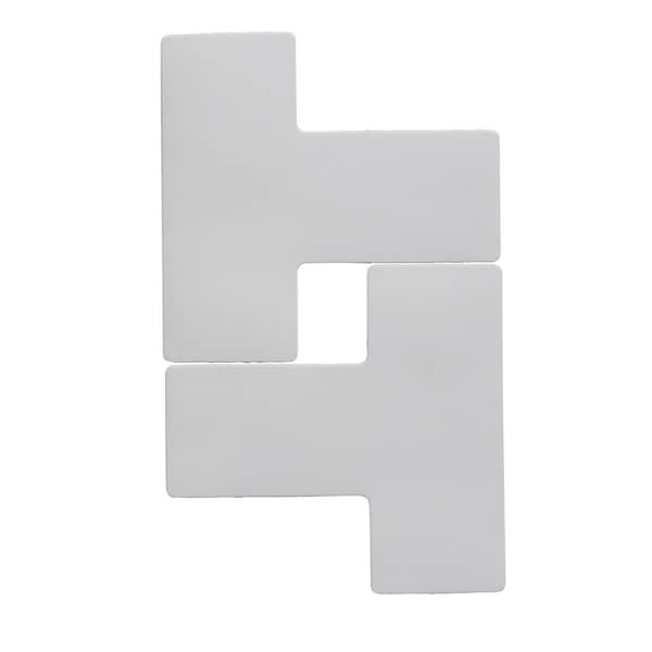Brady Floor Marking Tape, Vinyl, 5 in W., 5 in L., 0.050 in Thickness, 20 PK 170060 - main
